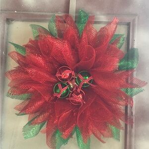 Christmas Poinsettia Wreath